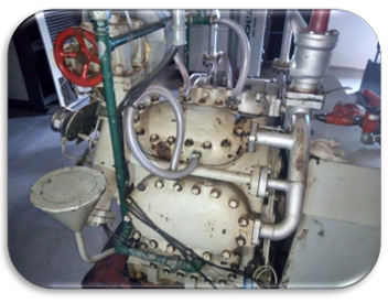 Compressor Amônia SMC 8x100 — vista frontal
