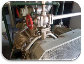 Compressor Amônia SMC 665 — detalhe motor